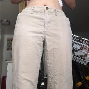 beige/light brown corduroy stretch pants!